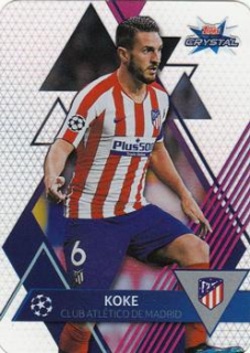 Koke Atletico Madrid 2019/20 Topps Crystal Champions League Base card #8